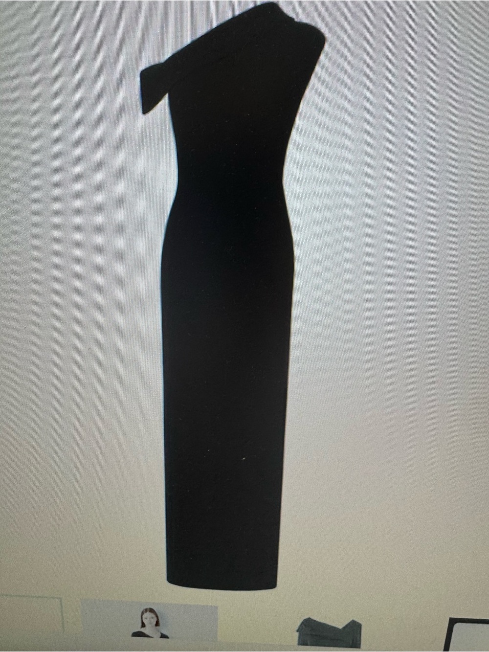 Elegant One-Shoulder Black Sheath Dress